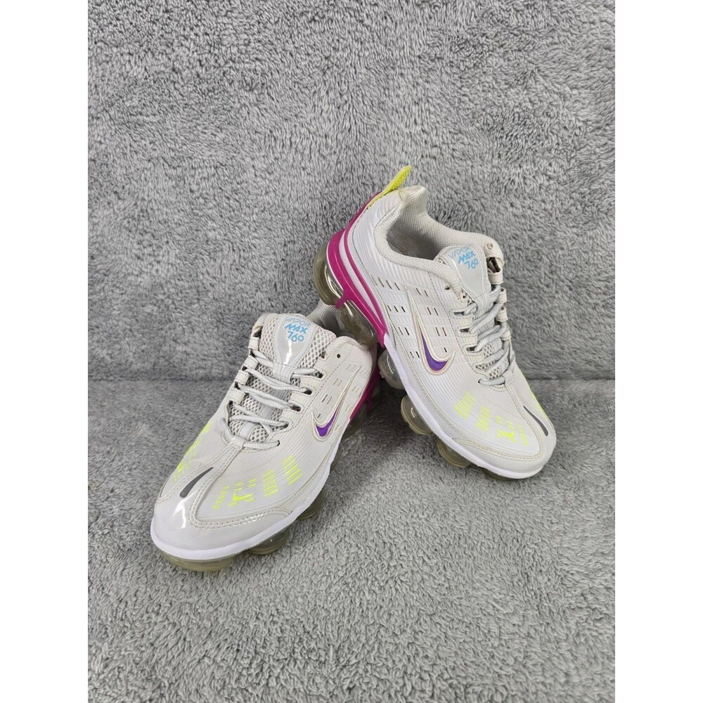 Nike Air Vapormax 360 Women's Size 8 Running Shoes White Pink Athletic Sneakers